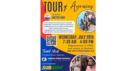 Heartland United Way Set to Host Tour of Agencies Next Week