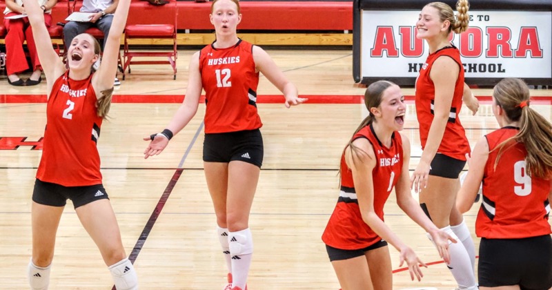 Northwest Volleyball Defeats Aurora, 3-1 